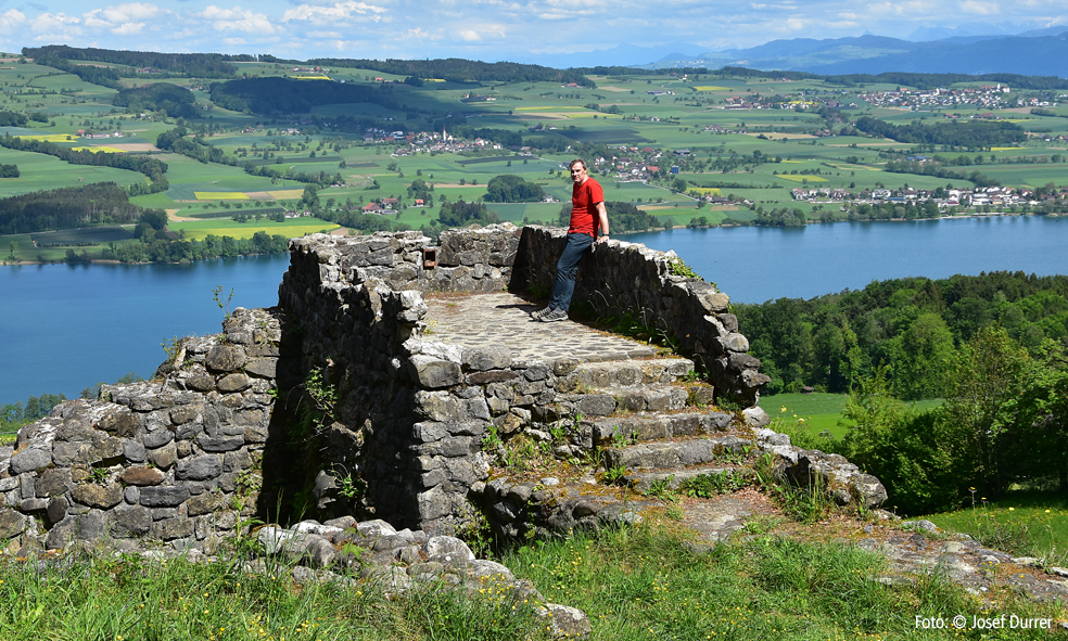 Josef Durrer bei Ruine Oberrinach