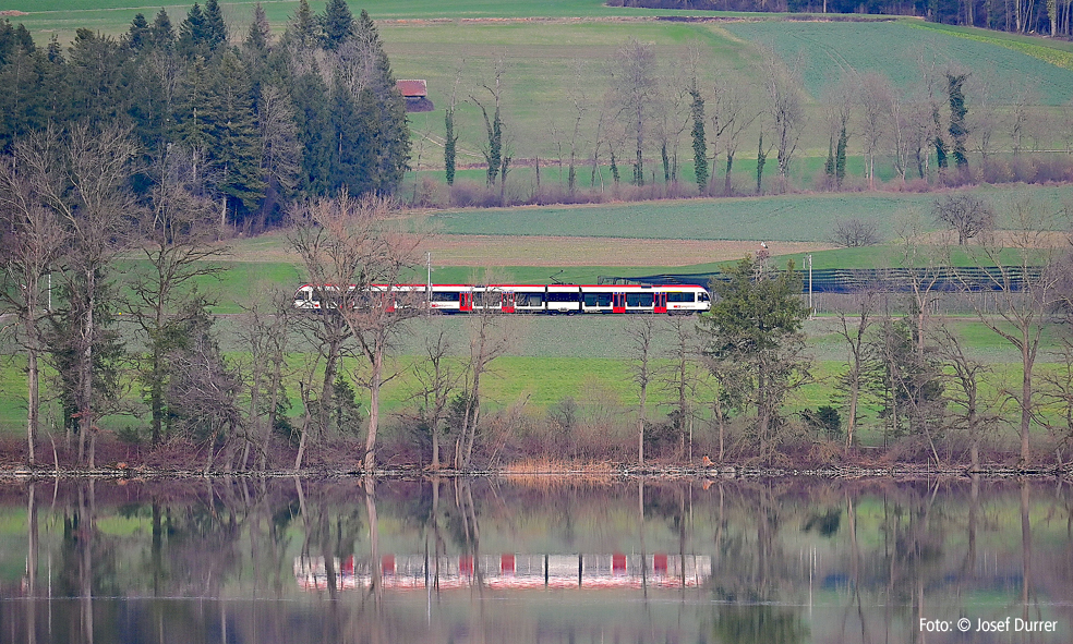 Seetalbahn am Baldeggersee
